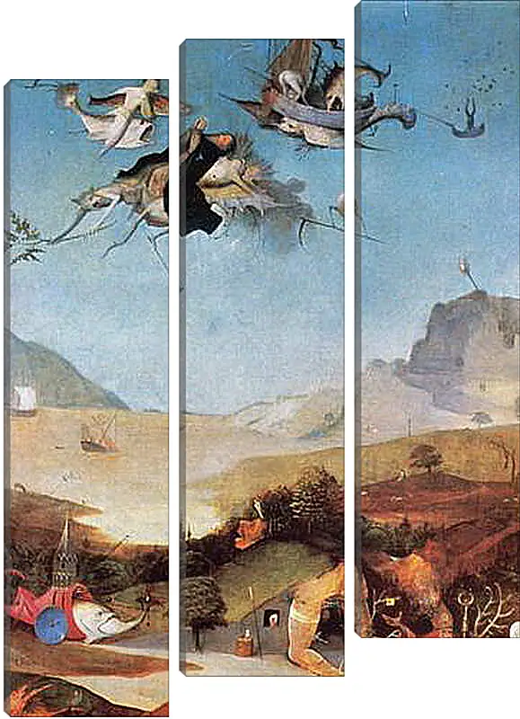 Модульная картина - The Temptation of St. Anthony. Иероним Босх