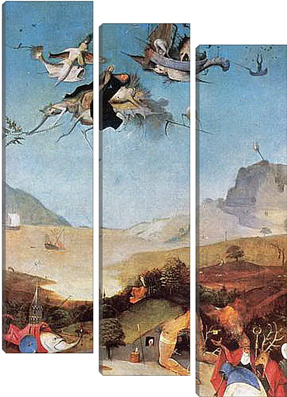 Модульная картина - The Temptation of St. Anthony. Иероним Босх