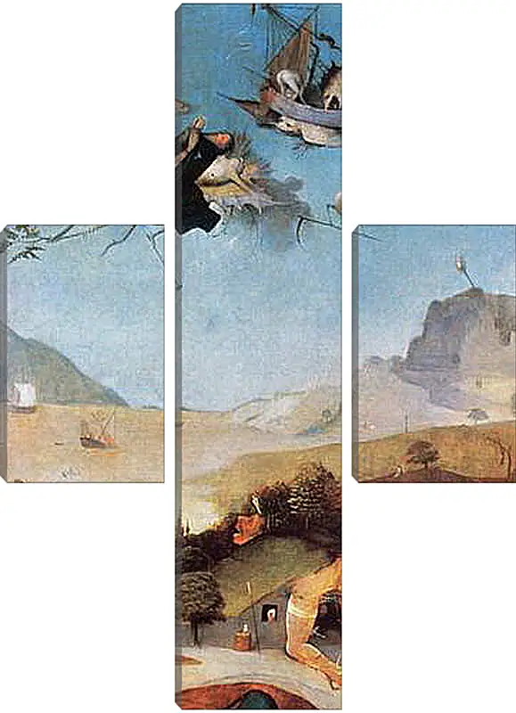Модульная картина - The Temptation of St. Anthony. Иероним Босх