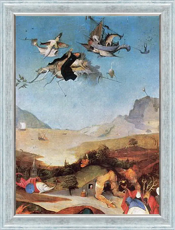 Картина в раме - The Temptation of St. Anthony. Иероним Босх