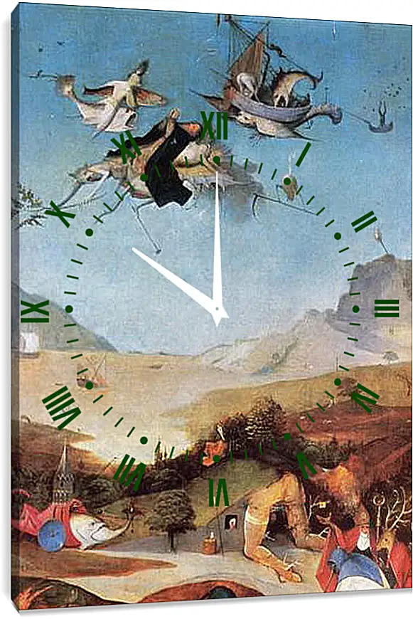 Часы картина - The Temptation of St. Anthony. Иероним Босх