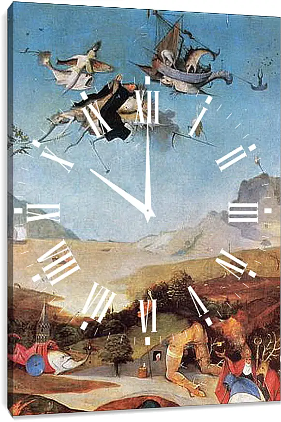 Часы картина - The Temptation of St. Anthony. Иероним Босх