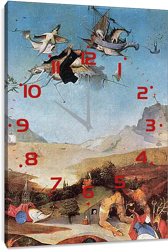 Часы картина - The Temptation of St. Anthony. Иероним Босх