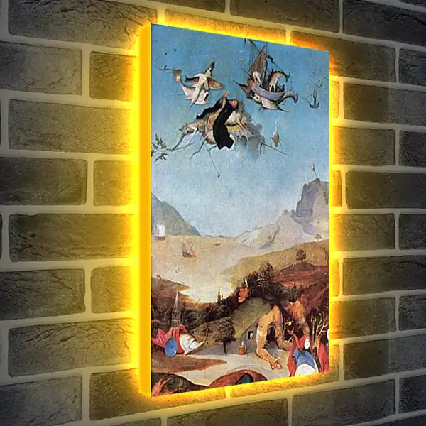 Лайтбокс световая панель - The Temptation of St. Anthony. Иероним Босх