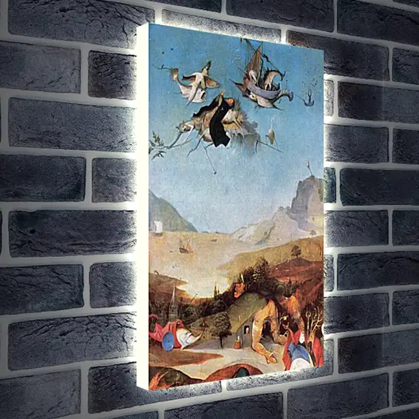Лайтбокс световая панель - The Temptation of St. Anthony. Иероним Босх