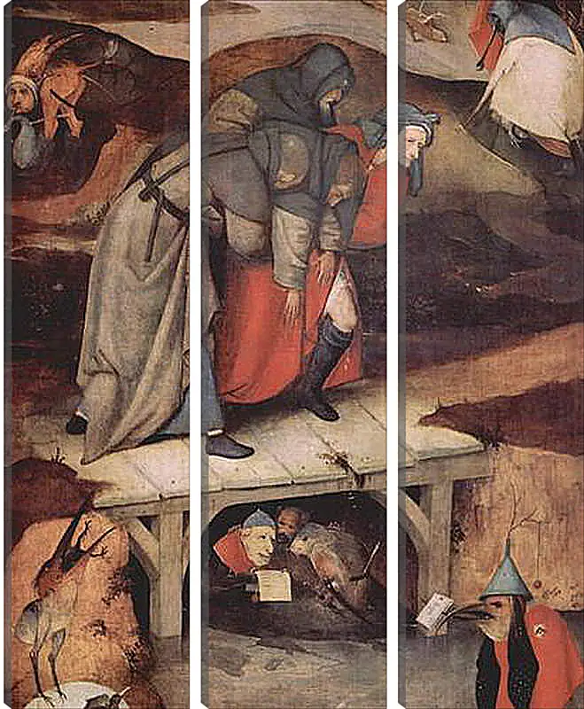 Модульная картина - The Temptation of Saint Anthony. Иероним Босх