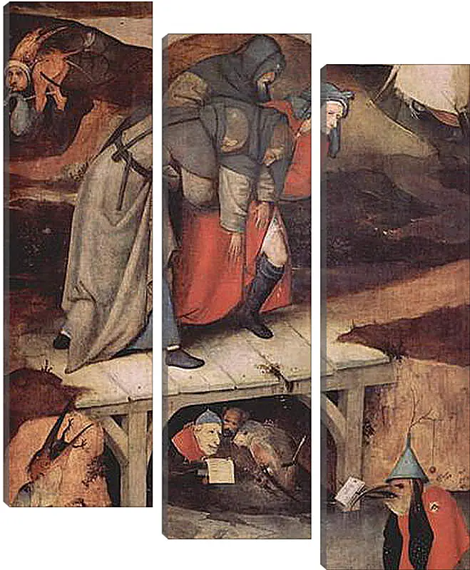 Модульная картина - The Temptation of Saint Anthony. Иероним Босх