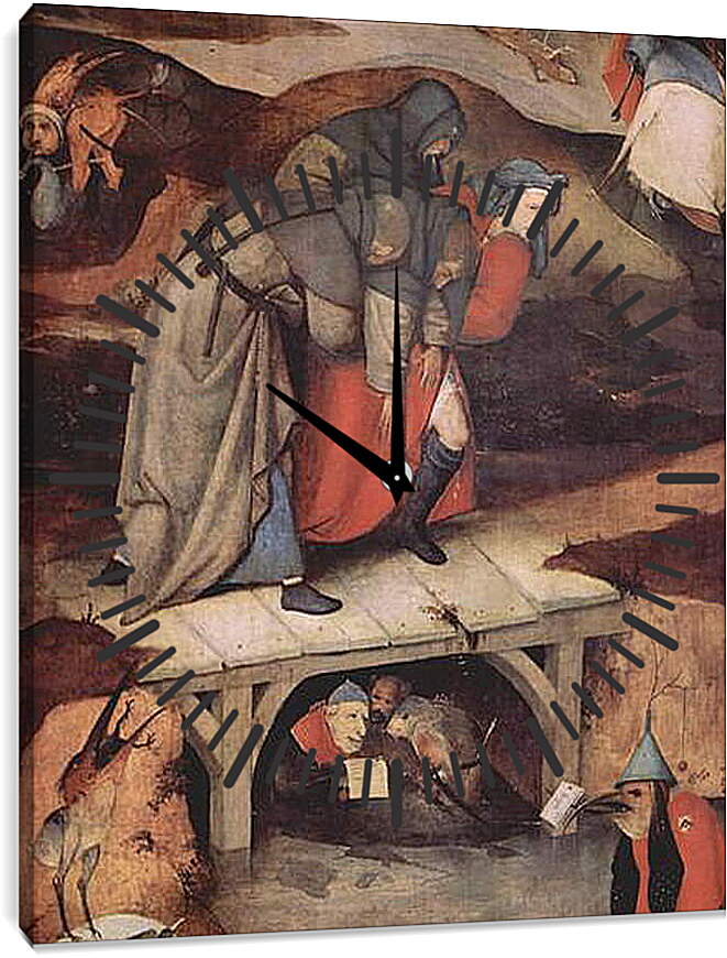 Часы картина - The Temptation of Saint Anthony. Иероним Босх
