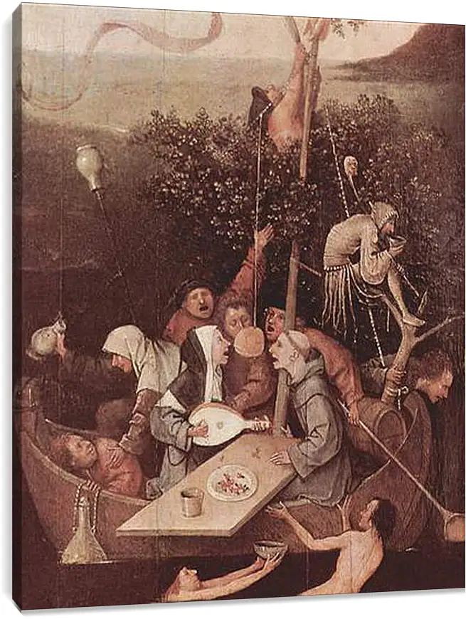 Постер и плакат - The Ship of Fools. Иероним Босх