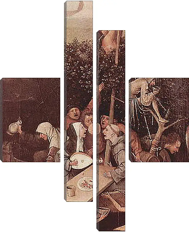 Модульная картина - The Ship of Fools. Иероним Босх