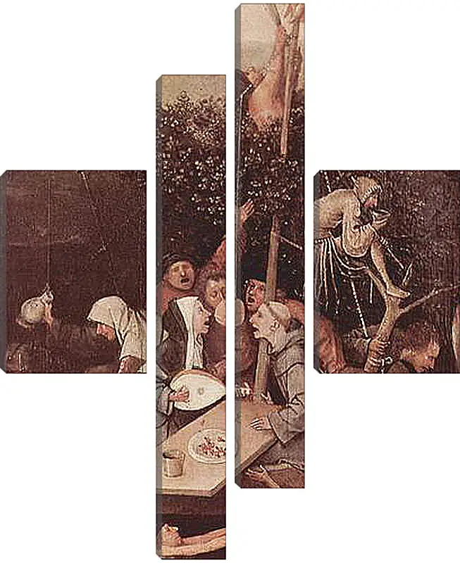 Модульная картина - The Ship of Fools. Иероним Босх