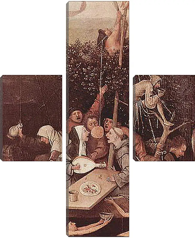 Модульная картина - The Ship of Fools. Иероним Босх