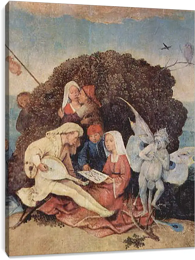 Постер и плакат - The Hay Wagon (Detail). Иероним Босх