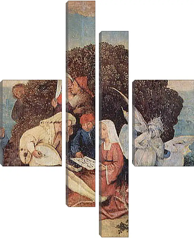 Модульная картина - The Hay Wagon (Detail). Иероним Босх