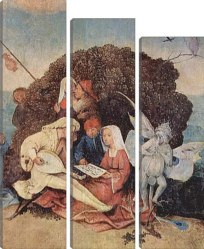 Модульная картина - The Hay Wagon (Detail). Иероним Босх