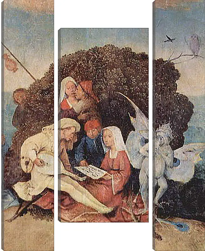 Модульная картина - The Hay Wagon (Detail). Иероним Босх