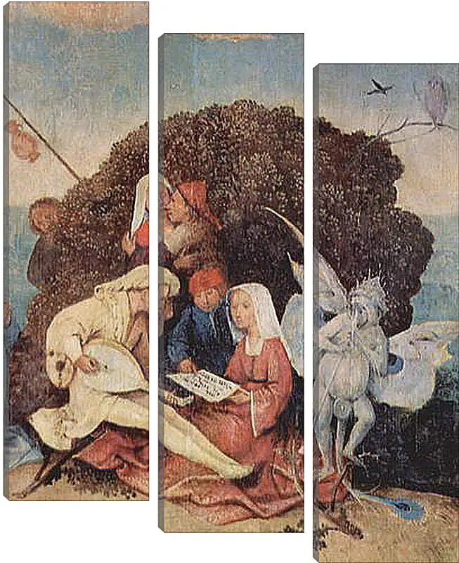 Модульная картина - The Hay Wagon (Detail). Иероним Босх