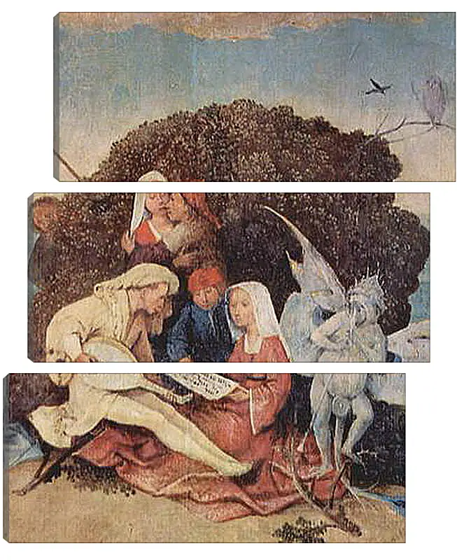 Модульная картина - The Hay Wagon (Detail). Иероним Босх