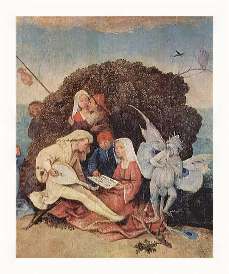 Картина в раме - The Hay Wagon (Detail). Иероним Босх