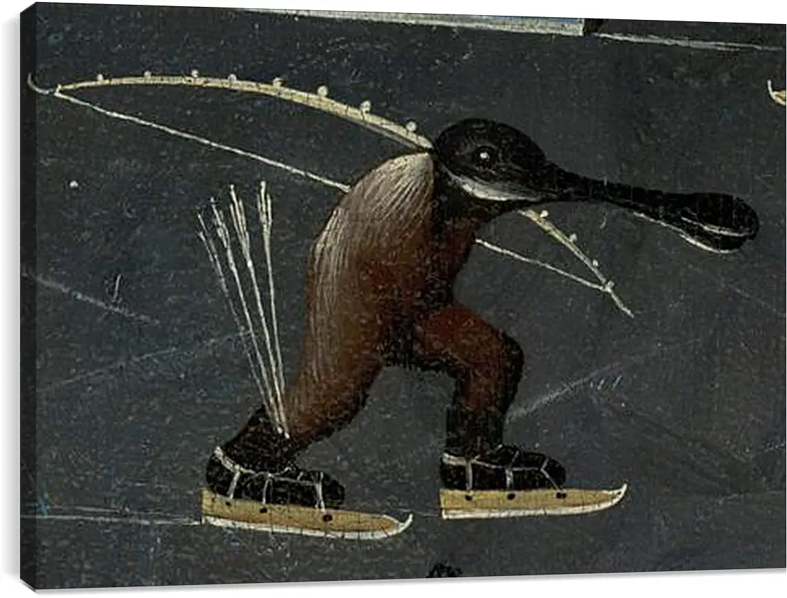 Постер и плакат - Skating monster. Иероним Босх