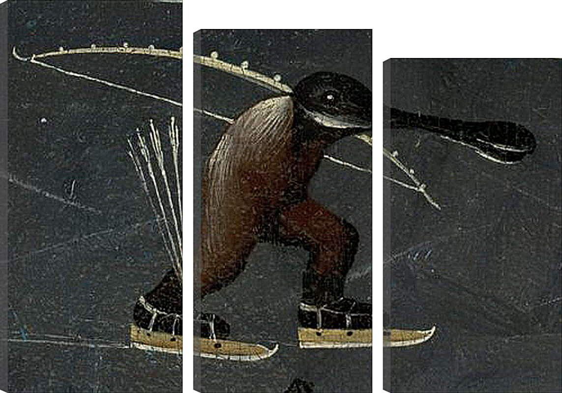 Модульная картина - Skating monster. Иероним Босх
