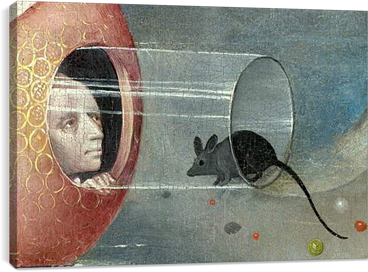 Постер и плакат - Man with mouse. Иероним Босх
