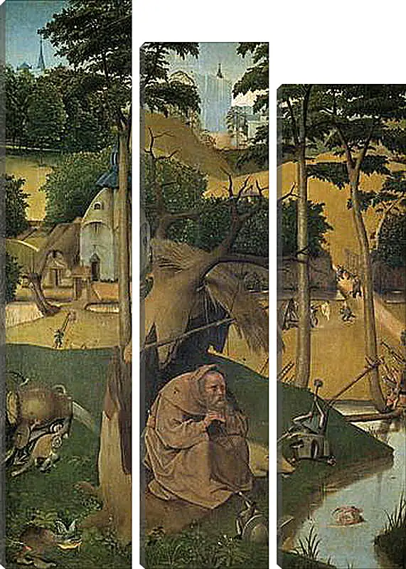 Модульная картина - Tentation de Saint Antoine. Иероним Босх