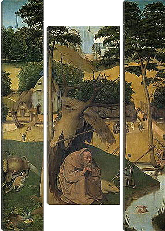 Модульная картина - Tentation de Saint Antoine. Иероним Босх

