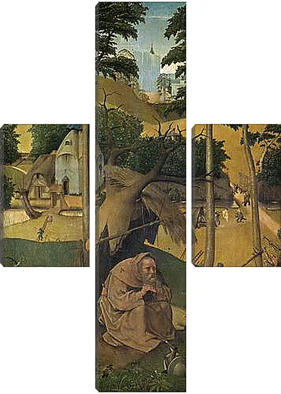 Модульная картина - Tentation de Saint Antoine. Иероним Босх