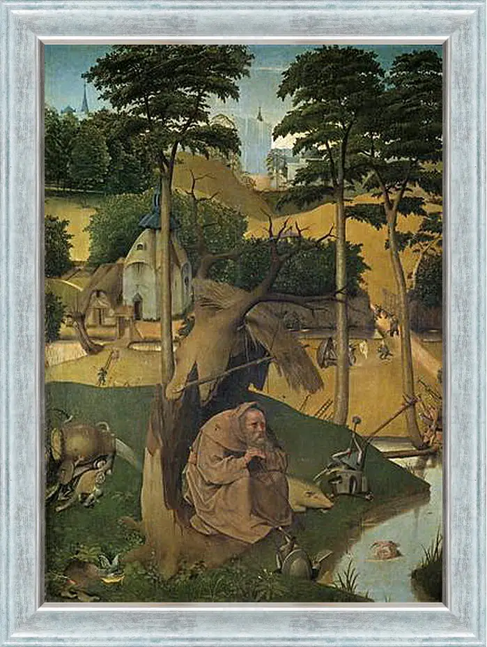 Картина в раме - Tentation de Saint Antoine. Иероним Босх