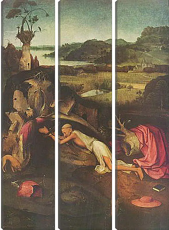 Модульная картина - Saint Jerome. Иероним Босх