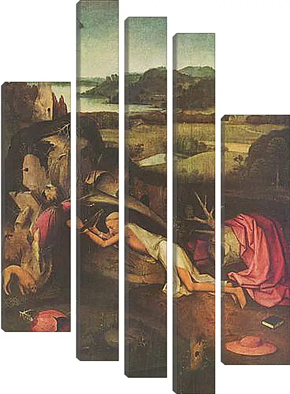 Модульная картина - Saint Jerome. Иероним Босх
