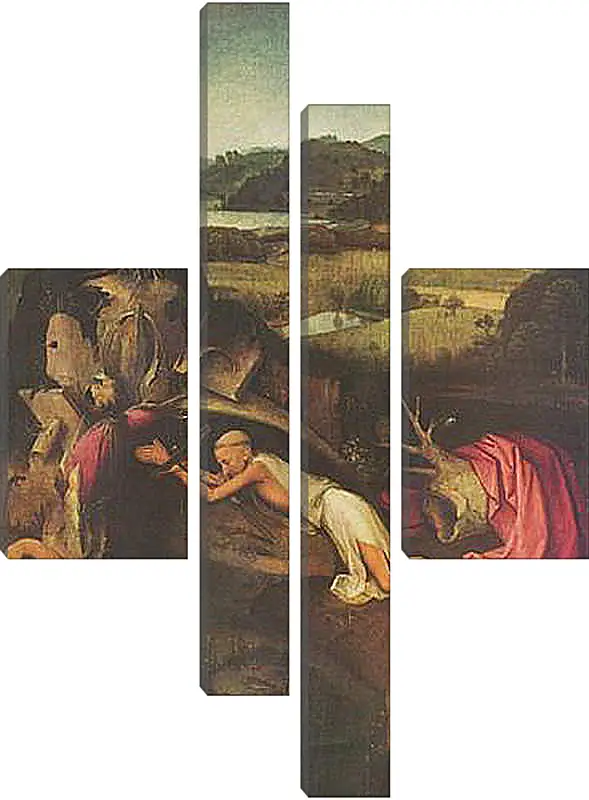 Модульная картина - Saint Jerome. Иероним Босх