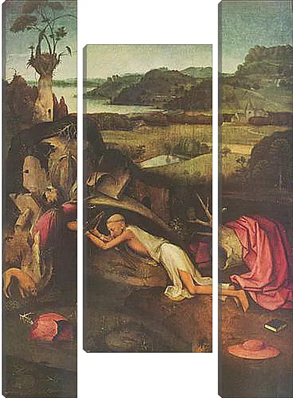 Модульная картина - Saint Jerome. Иероним Босх