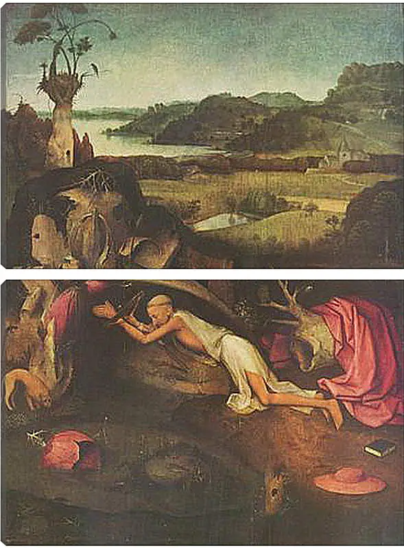 Модульная картина - Saint Jerome. Иероним Босх
