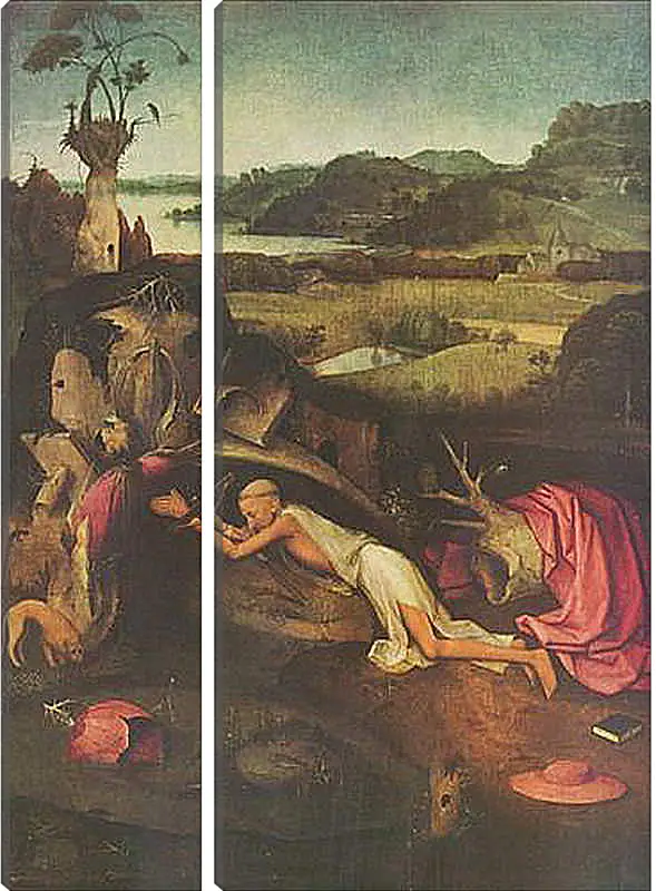 Модульная картина - Saint Jerome. Иероним Босх