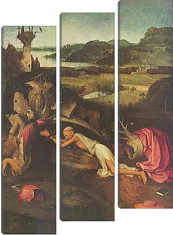 Модульная картина - Saint Jerome. Иероним Босх