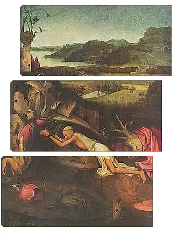 Модульная картина - Saint Jerome. Иероним Босх