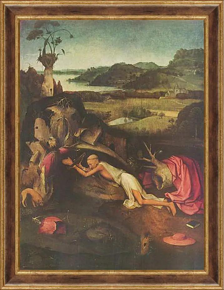 Картина в раме - Saint Jerome. Иероним Босх
