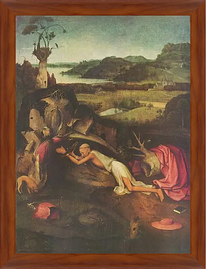 Картина в раме - Saint Jerome. Иероним Босх