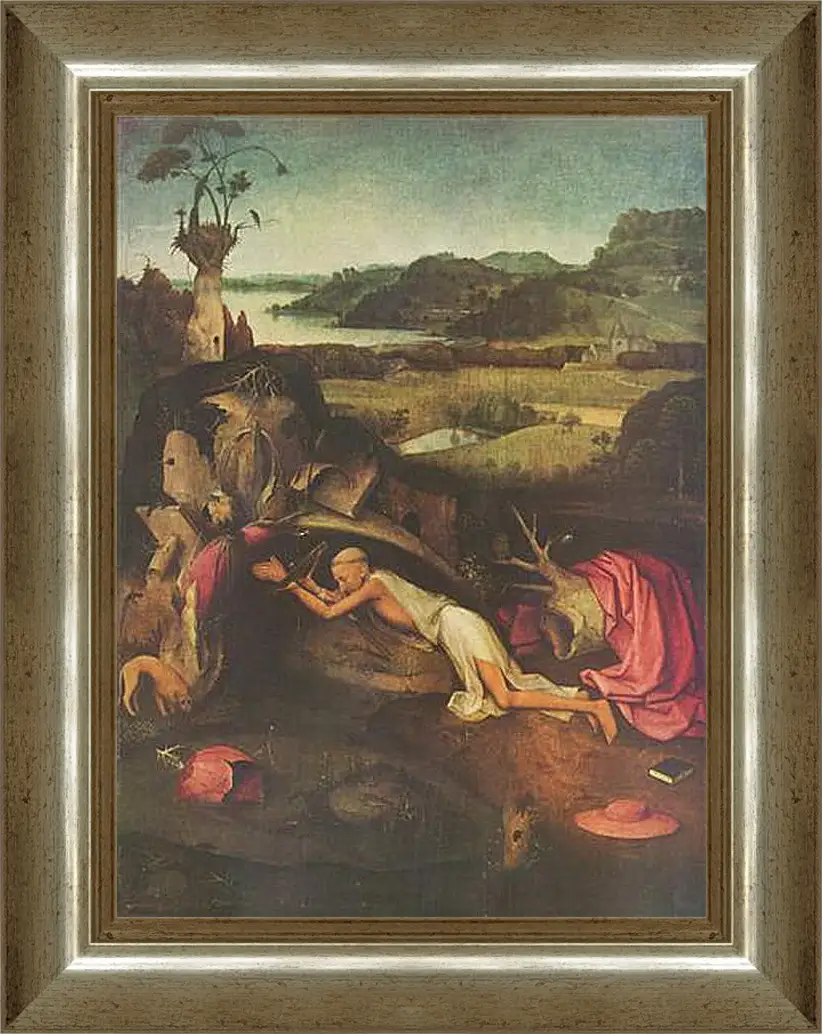Картина в раме - Saint Jerome. Иероним Босх