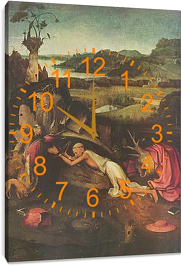 Часы картина - Saint Jerome. Иероним Босх