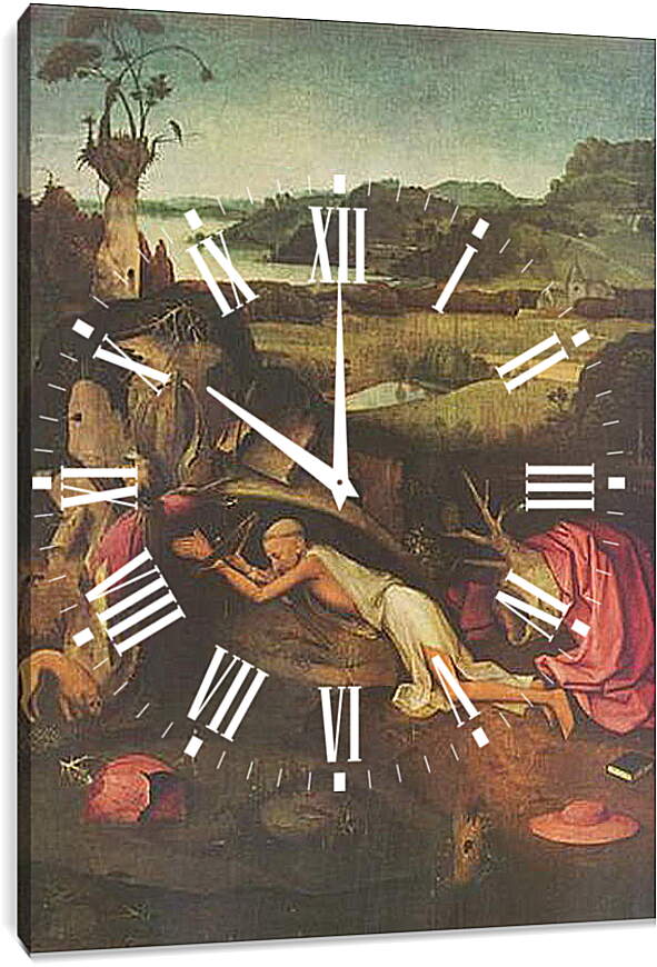 Часы картина - Saint Jerome. Иероним Босх
