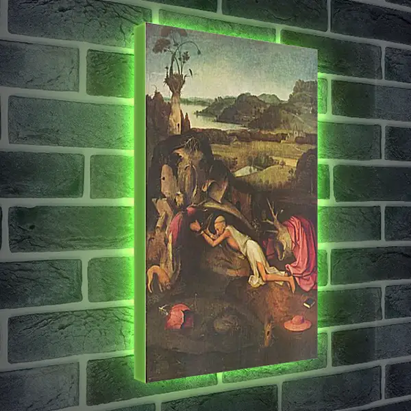 Лайтбокс световая панель - Saint Jerome. Иероним Босх