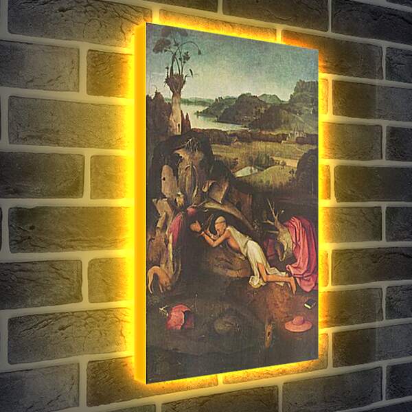Лайтбокс световая панель - Saint Jerome. Иероним Босх
