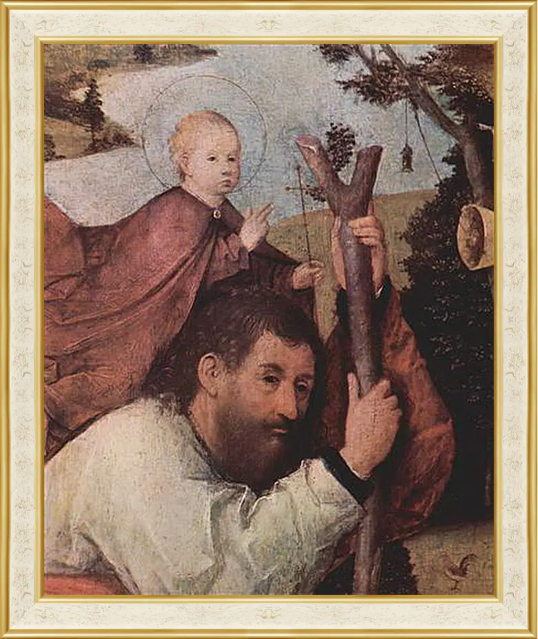 Картина в раме - Hl. Christophorus. Иероним Босх