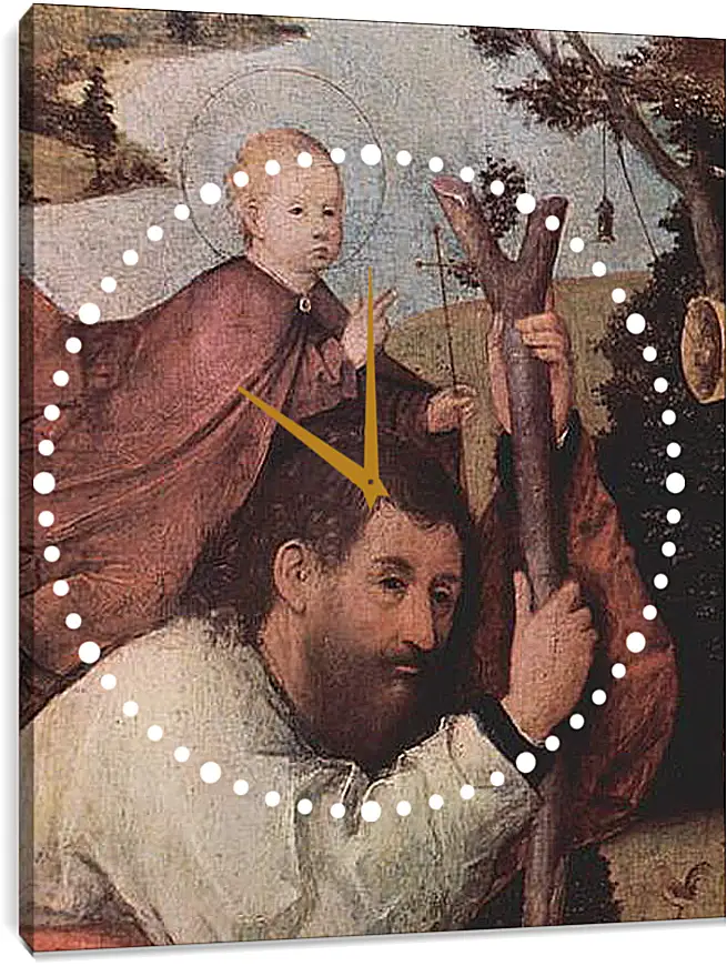 Часы картина - Hl. Christophorus. Иероним Босх