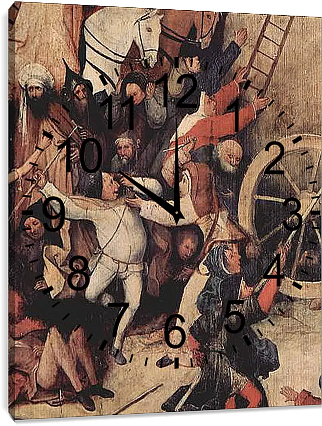 Часы картина - Heuwagen, Triptychon, Mitteltafel - Der Heuwagen. Иероним Босх