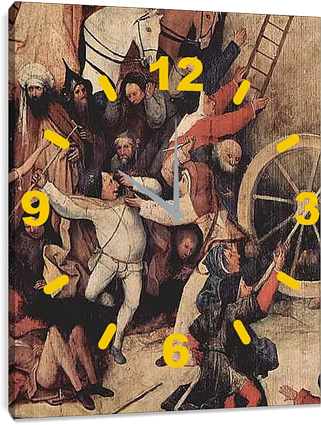 Часы картина - Heuwagen, Triptychon, Mitteltafel - Der Heuwagen. Иероним Босх