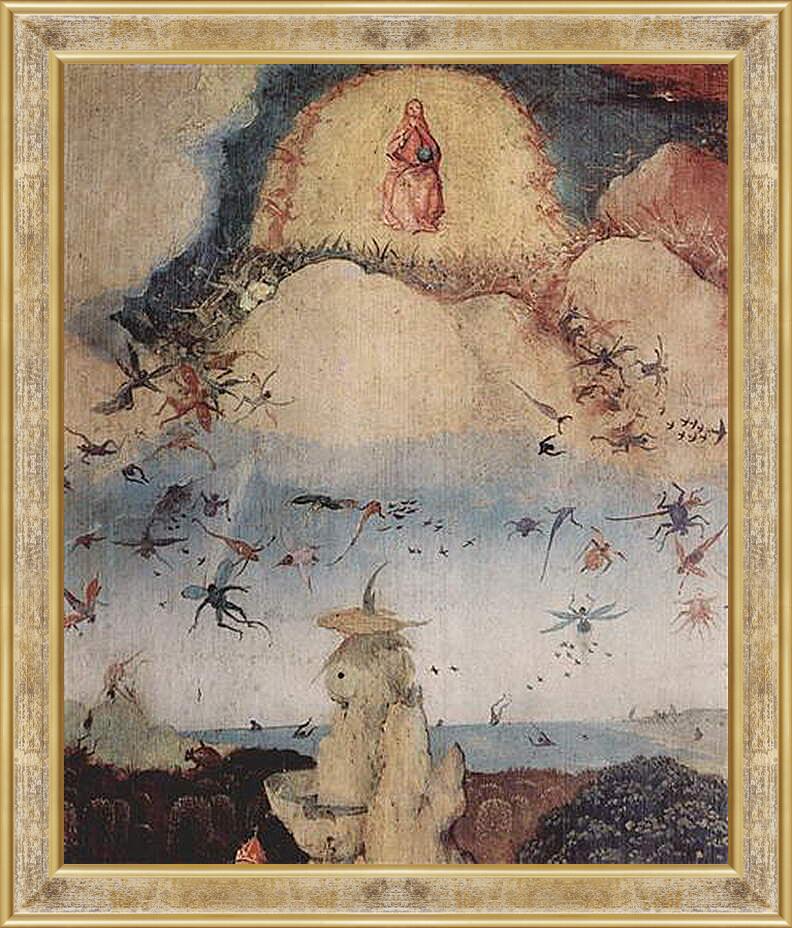 Картина в раме - Haywain, Triptych, left wing-The Earthly Paradise. Иероним Босх
